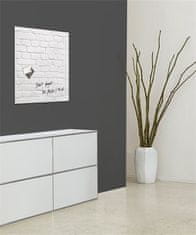 Sigel Magnetická sklenená tabuľa "Artverum", biela stena, 48 x 48 x 1,5 cm, GL164