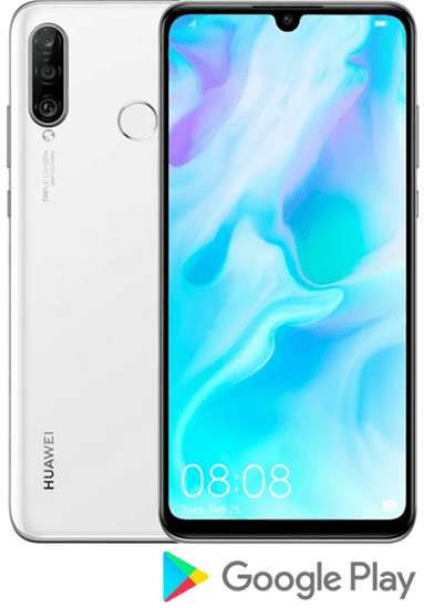 Huawei P30 lite, 4 GB/128 GB, Pearl White