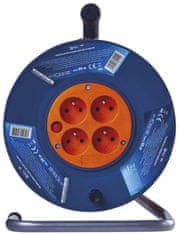 EMOS PVC predlžovací kábel na bubne - 4 zásuvky, 25 m, 1,5 mm 1908042501