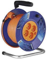 EMOS PVC predlžovací kábel na bubne - 4 zásuvky, 30 m, 1 mm2 1908143001