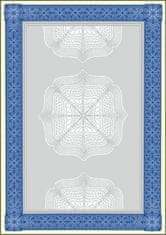Sigel Predtlačený papier, A4, 185 g,"Diplom", modrý, DP490