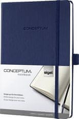 Sigel Záznamná kniha "Conceptum", nočná modrá, A5, štvorčekový, 194 strán, CO656