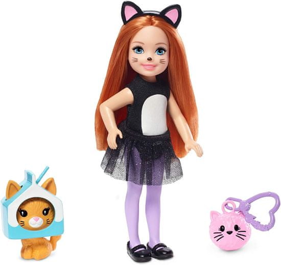Mattel Barbie Chelsea v kostýme Mačka