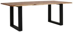 Danish Style Jedálenský stôl Melina, 200 cm, masívny agát/čierna