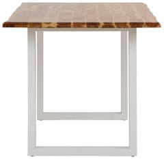 Danish Style Jedálenský stôl Melina, 140 cm, masívny agát/biela