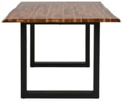 Danish Style Jedálenský stôl Melina, 200 cm, masívny agát/čierna