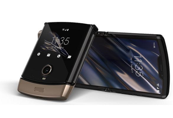 Motorola Razr, skladací smartphone, dotykové véčko, OLED displej, duálny fotoaparát, skladací displej, výkonný procesor