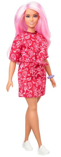 Mattel Barbie Modelka 151 - Šaty s bandana vzorom