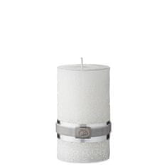 Lene Bjerre Dekoratívne sviečka TILE, biela, veľkosť M, horí 65 hodín