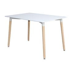 IDEA nábytok Jedálenský stôl 120x80 UNO biely