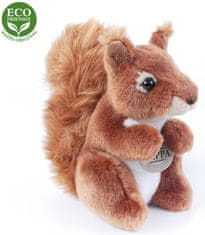 Rappa Plyšová veverička sediaci, 18 cm, ECO-FRIENDLY