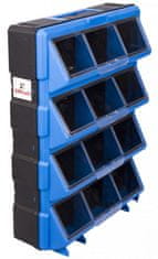AHProfi Plastový organizér / box na skrutky, 12 zásuviek - MW1504