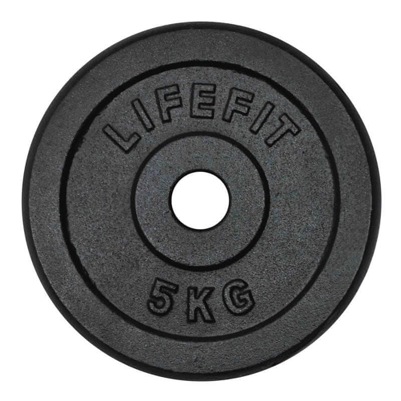 LIFEFIT Kotúč 5kg, kovový, pre 30 mm tyč