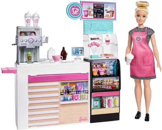 Mattel Barbie Kaviareň s bábikou GMW03
