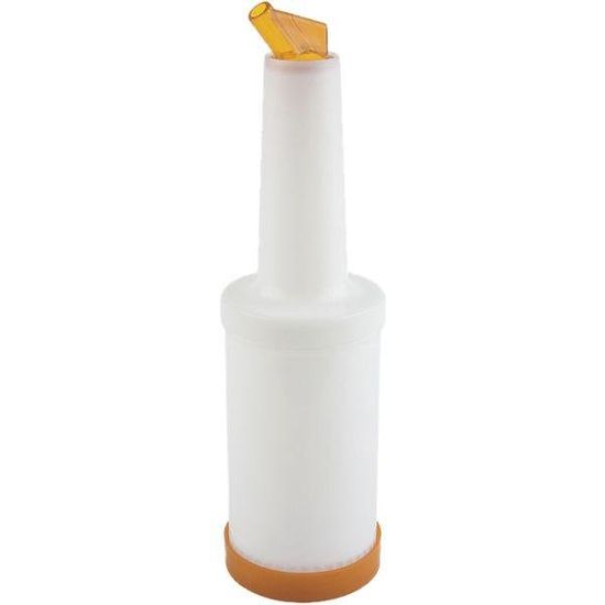 APS Dávkovacia a skladovacia fľaša plast 1 l, oranžová