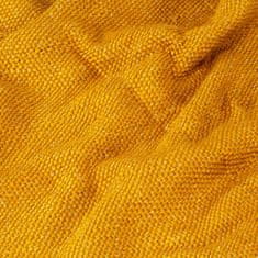 Vidaxl Deka, lurex 220x250 cm, horčicovo žltá