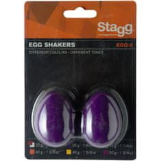 Stagg EGG-2 PP, pár vajíčok, purpurové