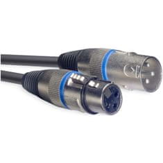 Stagg SMC6 BL, mikrofónny kábel XLR/XLR, 6m, modré krúžky