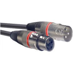 Stagg SMC10 RD, mikrofónny kábel XLR/XLR, 10m, červené krúžky