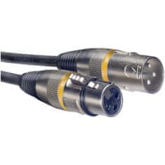 Stagg SMC6 YW, mikrofónny kábel XLR/XLR, 6m, žlté krúžky