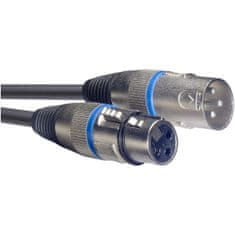 Stagg SMC10 BL, mikrofónny kábel XLR/XLR, 10m, modré krúžky