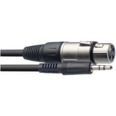 Stagg SAC3MPSXF, kabel XLR/mini JACK, 3m