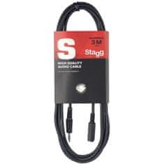 Stagg SAC3MPSMJS, kábel predlžovací stereo MINI JACK / MINI JACK, 3m