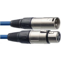 Stagg SMC10 CBL, mikrofónny kábel XLR/XLR, 10m, modrý