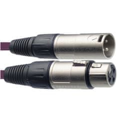 Stagg SMC6 CPP, mikrofónny kábel XLR/XLR, 6m, fialový