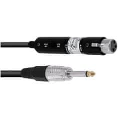 Omnitronic prepojovací kábel XLR samica/Jack 6,3 mono, 30 cm