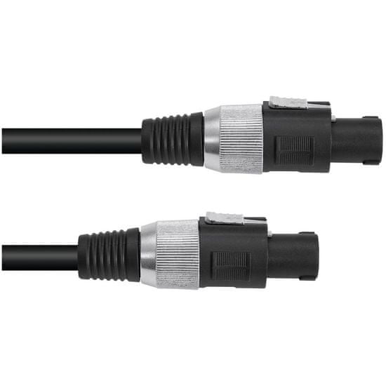 Omnitronic reproduktorový kábel Speakon/Speakon, 2x 2,5 mm², 20 m, čierny