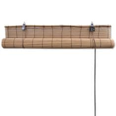 Petromila vidaXL Hnedá bambusová roleta 120x220 cm