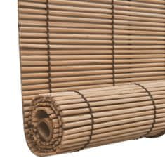 Vidaxl Hnedá roleta z prírodného bambusu 140 x 160 cm