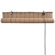Vidaxl Hnedá roleta z prírodného bambusu 140 x 160 cm