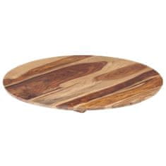 Vidaxl Stolová doska, drevený masív sheesham, okrúhla 15-16 mm, 50 cm