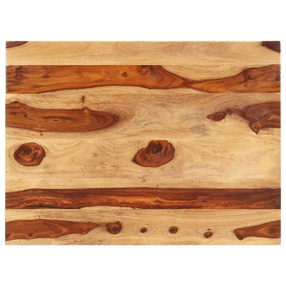 Petromila vidaXL Stolová doska, drevený masív sheesham 25-27 mm, 70x80 cm
