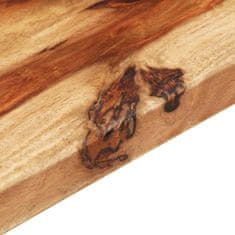 Vidaxl Stolová doska, drevený masív sheesham 25-27 mm, 70x70 cm