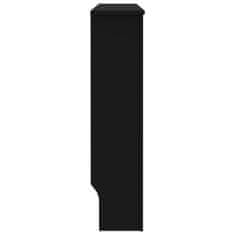 Vidaxl Kryt na radiátor, čierny 112x19x81 cm, MDF