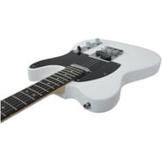 Dimavery TL-401, elektrická gitara, biela