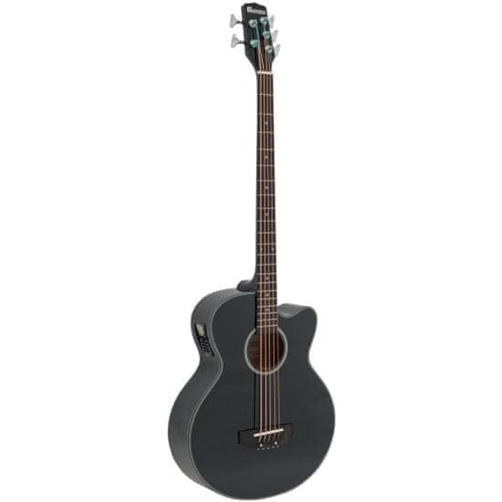 Dimavery AB-455, elektroakustická basgitara pětistrunná, čierna