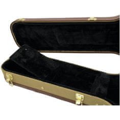 Dimavery tvarovaný kufor pre elektrickú gitaru LP, tweed
