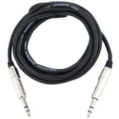 Omnitronic kábel Jack 6,3 mm stereo/Jack 6,3 mm stereo, 3m