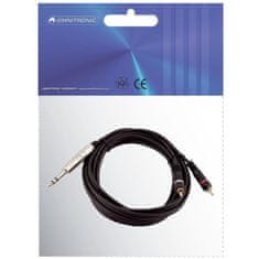 Omnitronic rozbočovací kábel stereo Jack 6,3 mm/2x RCA (M), 1,5 m