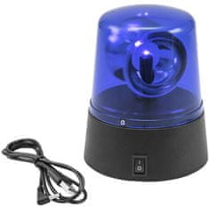 Eurolite LED mini policajné maják, modrý
