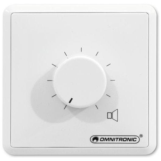 Omnitronic PA ovládač hlasitosti 20 W mono, biely