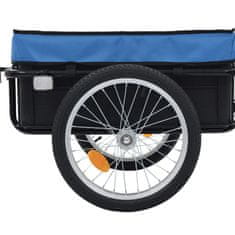 Vidaxl Nákladný vozík za bicykel/ručný vozík 155x60x83 cm, oceľ, modrý