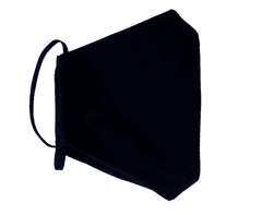 Rúško DÁMSKA 1 ks balenie, čierna, 2-vrstvové, kapsička na filter, veľkosť dámska S ( Rúška )