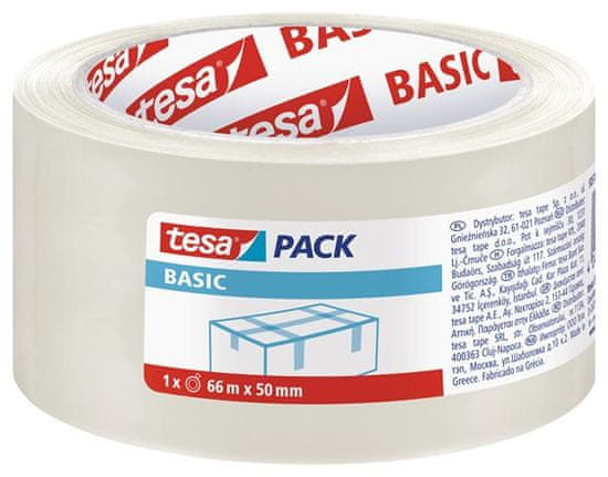 Tesa Baliaca páska "Basic 58570", transparentná, 50 mm x 66 m