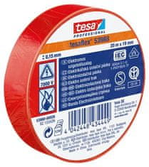 Tesa Izolačná páska "Professional 53988", červená, 19 mm x 20 m