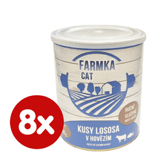 FALCO FARMKA CAT s lososom 8x800 g
